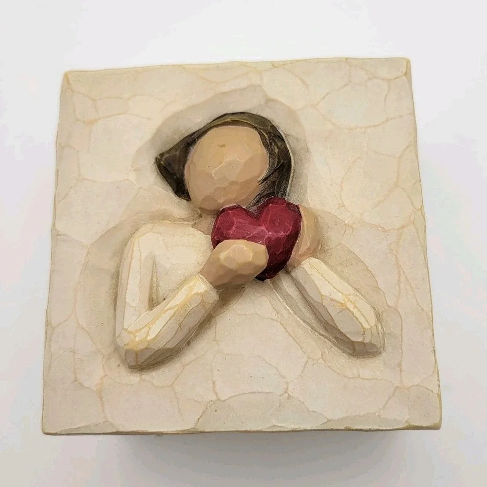 Willow Tree From the Heart Trinket Box 2003 Demdaco Susan Lordi Keepsake Box‎